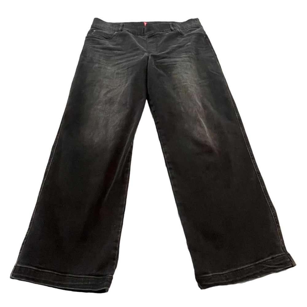 Spanx Faded Black Pull On Wide Leg High Waist Pants Size 2X